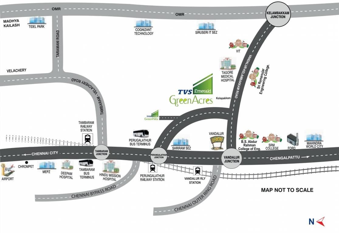 kat jeyografik nan Chene Perungalathur