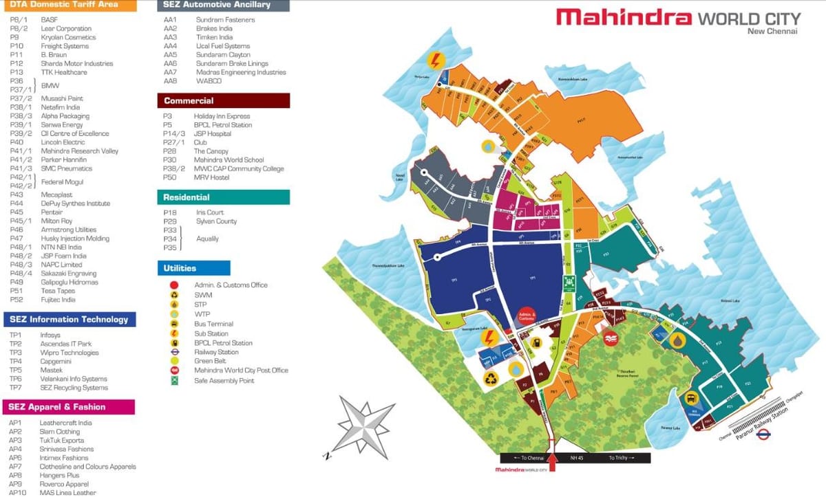 kat jeyografik nan Mahindra vil Chene