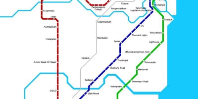 Chene métro estasyon kat jeyografik
