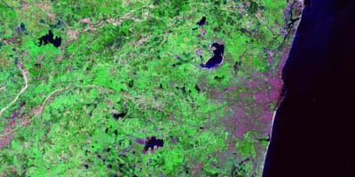 Kat jeyografik satelit nan Chene